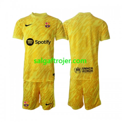 FC Barcelona Fodboldtrøjer Målmand Børn Udebanesæt 2024/25 Kort ærmer FC Barcelona Fodboldtrøjer Målmand Børn Udebanesæt 2024/25 Kort ærmer